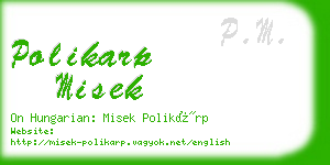 polikarp misek business card